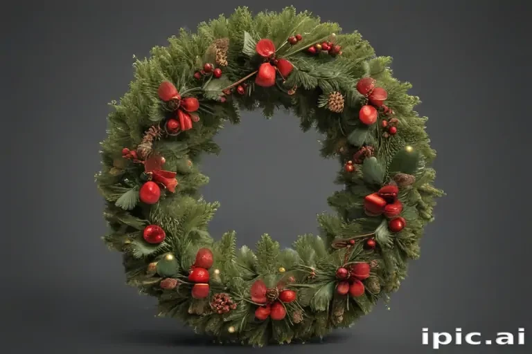 christmas wreath transparent