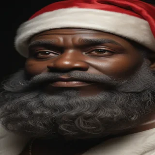image of black santa