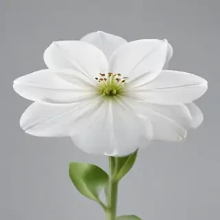 transparent white flower