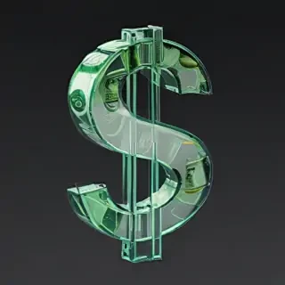 transparent dollar sign