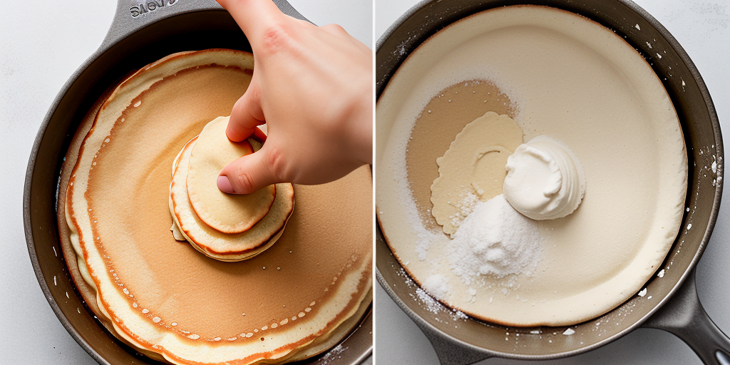 making biscuits with pancake mix