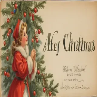 vintage merry christmas image