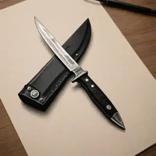drawings of knives