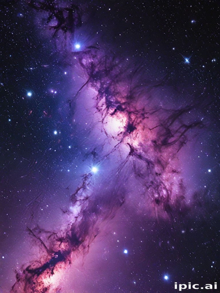 Stunning Cosmic Landscape: Vibrant Colors and Celestial Wonders in the ...