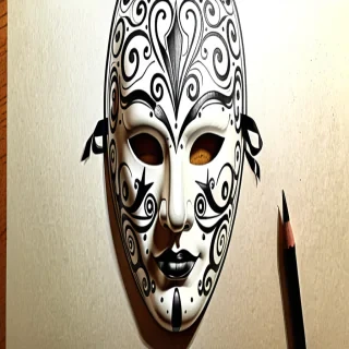 mask drawing