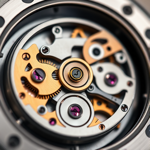 macro shot of an intricate mechanical watch movement with visible gears and jewels, aperture f/2.8, shutter speed 1/200s, ISO 100, 50mm lens, soft diffused lighting, Canon EOS 5D Mark IV, focus on details and textures.