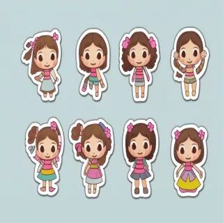 cute stickers png