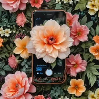 floral phone background