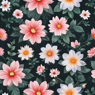 transparent flower background