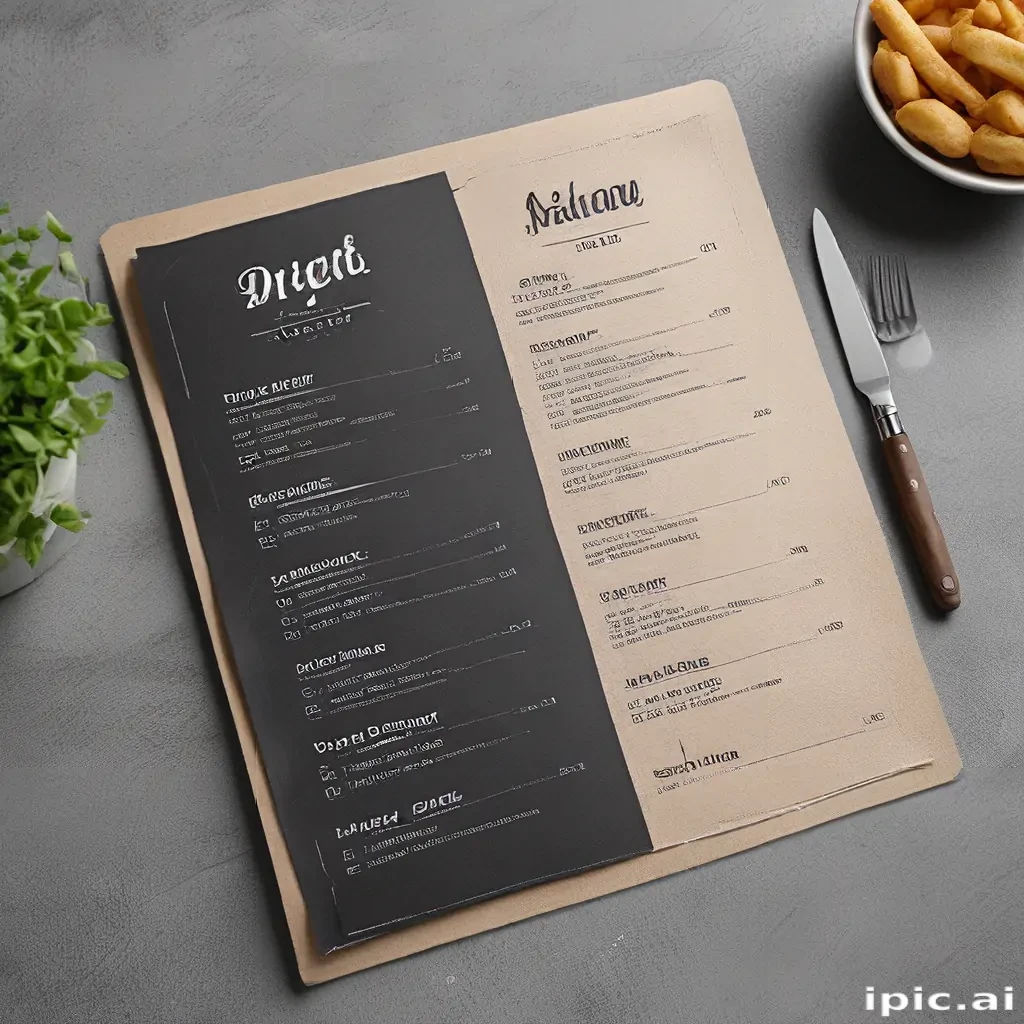 menu mockup free