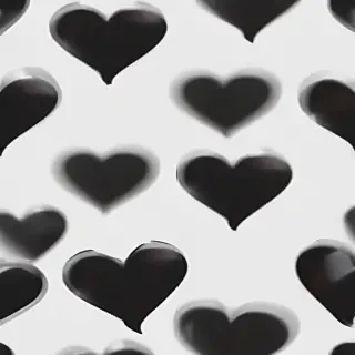 black heart transparent
