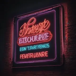 neon sign mockup