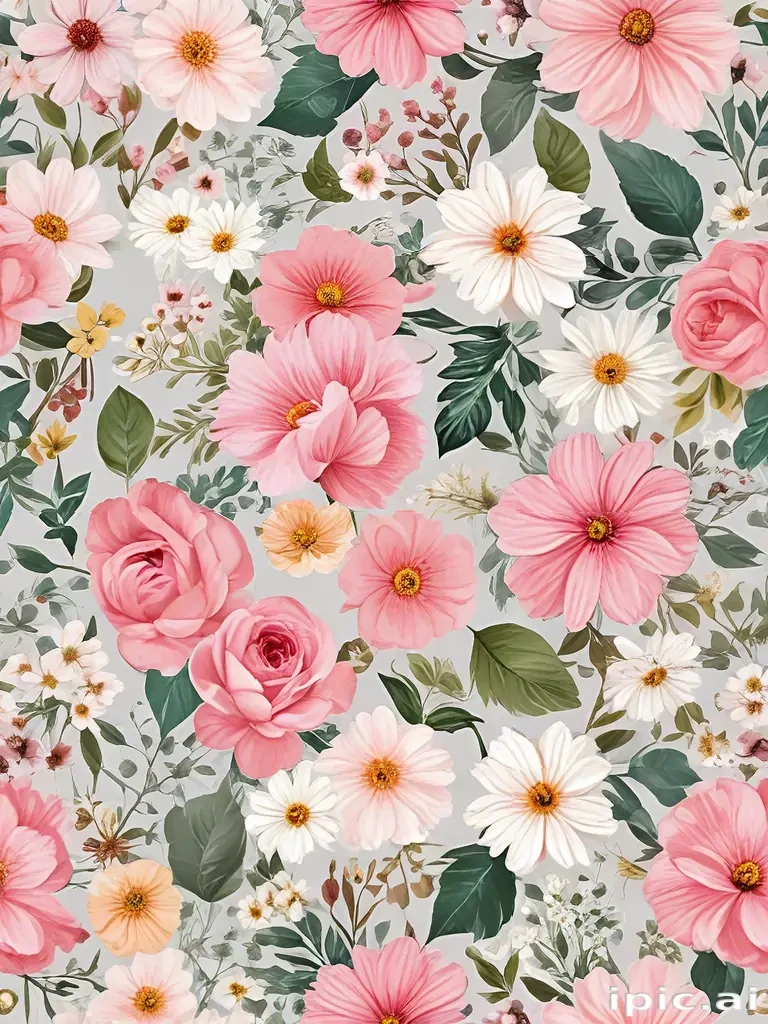flowers clear background