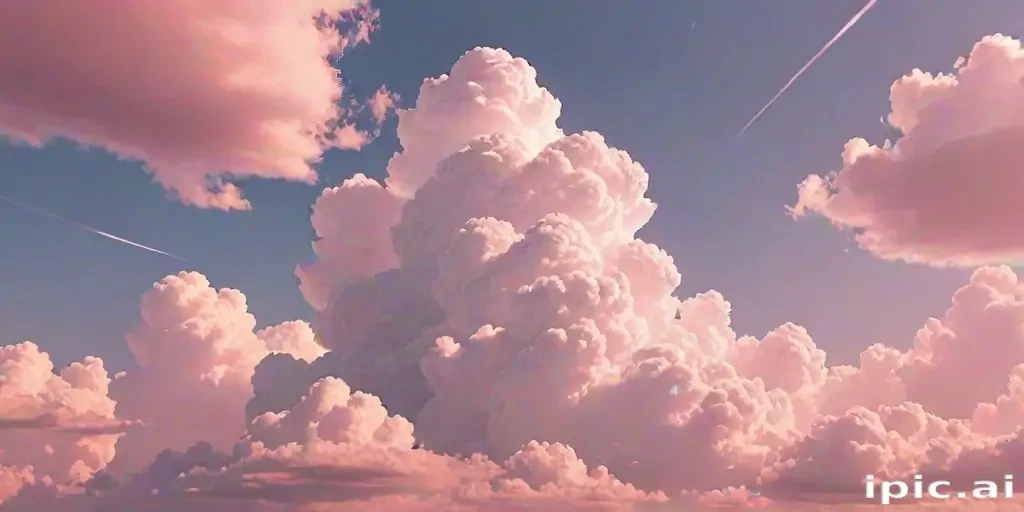 aesthetic pink clouds