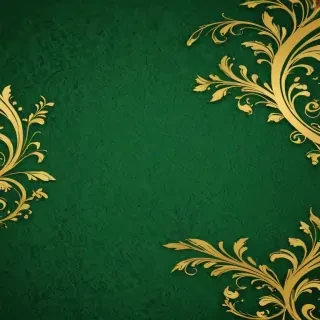 green and gold background