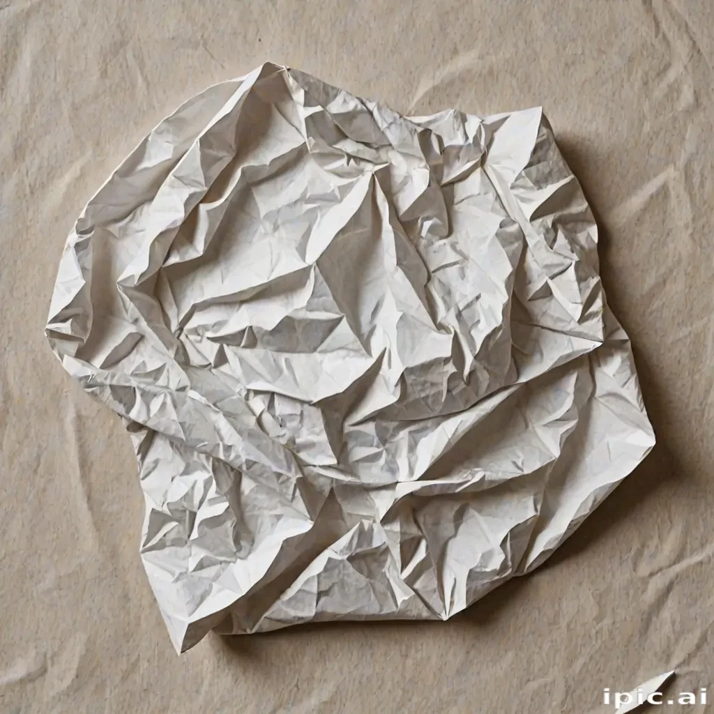 crumpled up paper