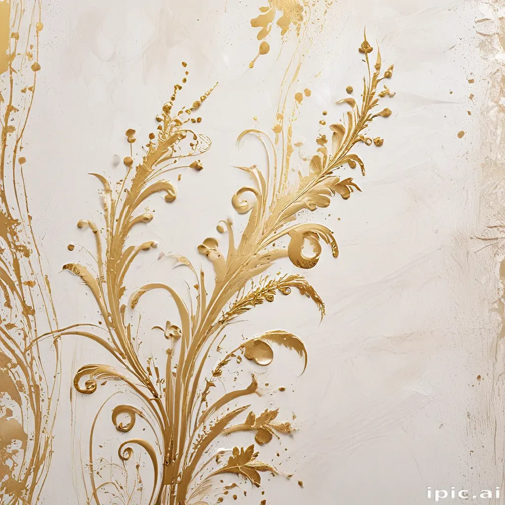 white & gold background