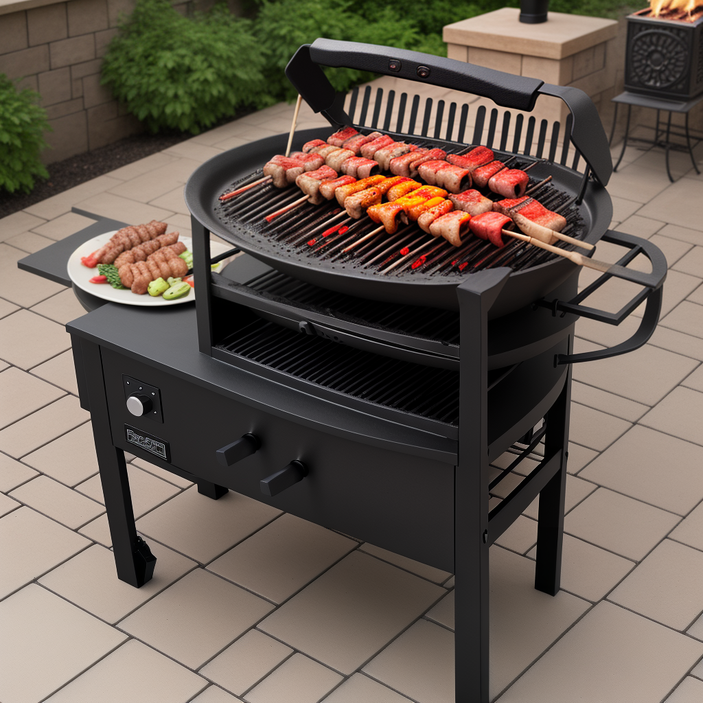 cast iron hibachi charcoal grill