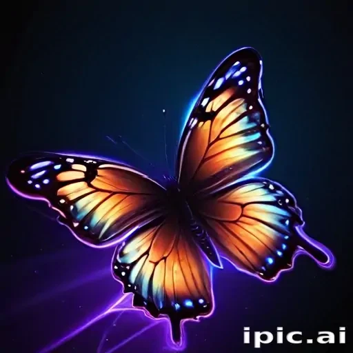 neon butterfly wallpaper