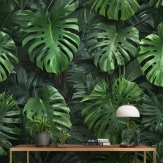 aesthetic monstera wallpaper