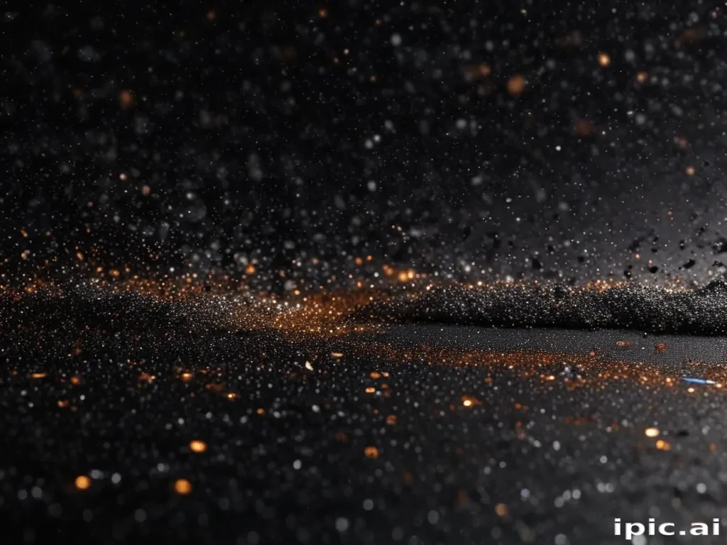 glitter background black