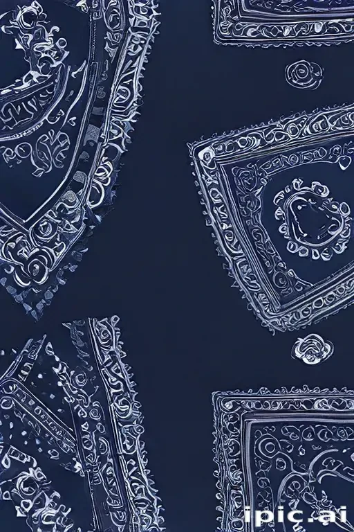 blue bandana background