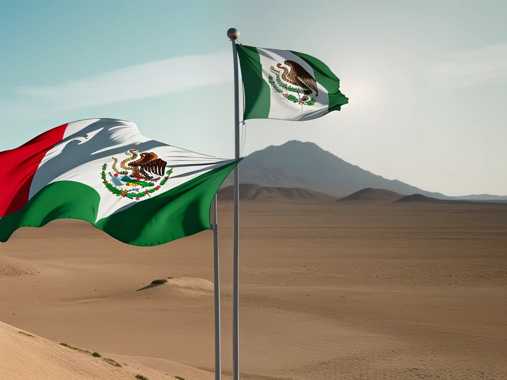 flag of mexico wallpaper