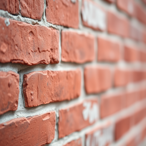 A high-resolution close-up image of a red brick wall texture, captured with a DSLR camera at f/8 aperture, ISO 100, and a shutter speed of 1/125s, using a macro lens to enhance detail and clarity.