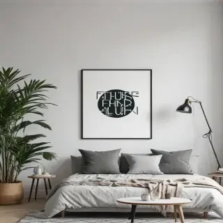 mockup wall art