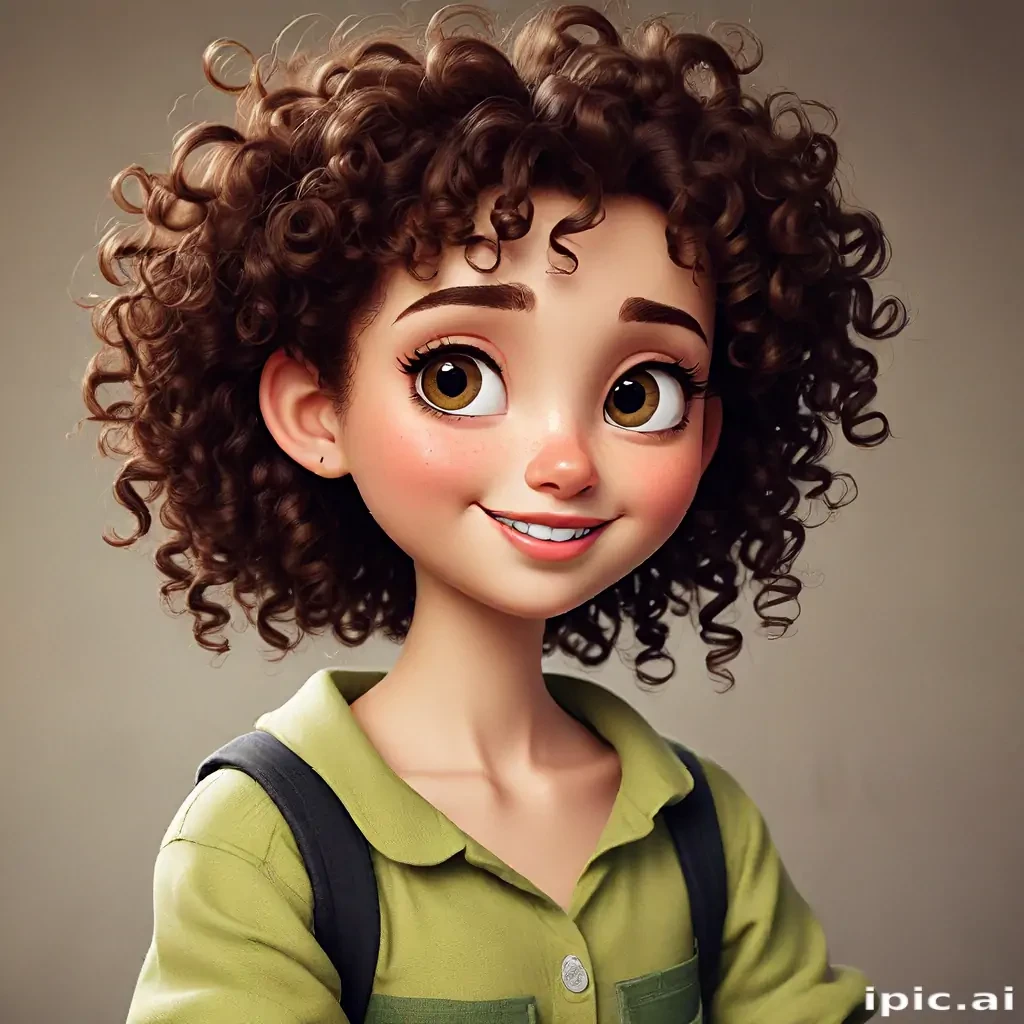 cartoon characters with curly hair