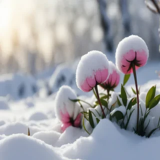 winter flower wallpaper background