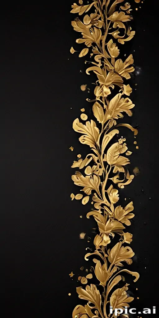 gold black background