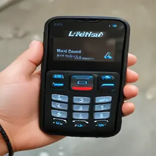 hand holding cell phone