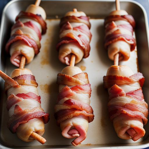 bacon wrapped pigs in a blanket