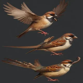 sparrow clipart