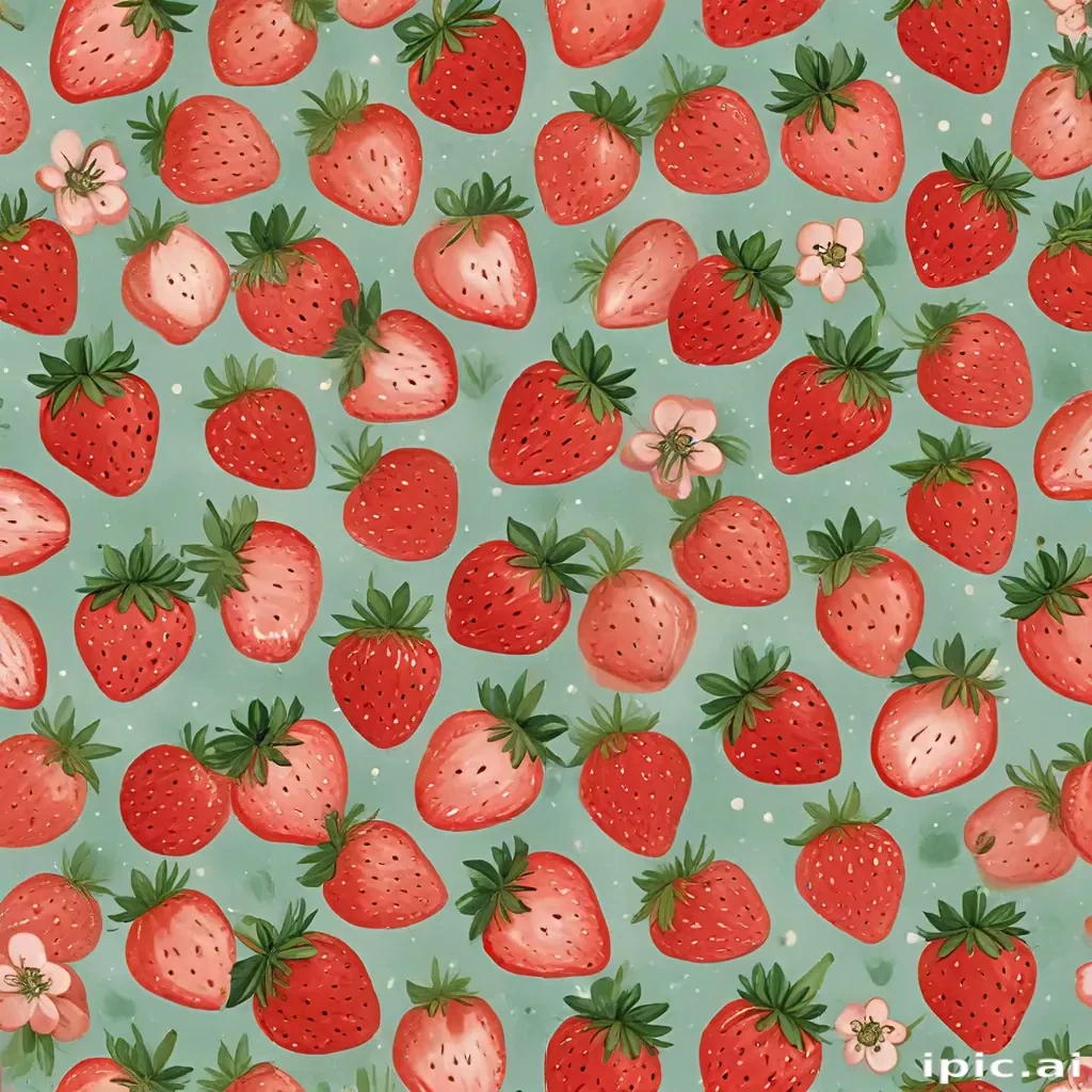 cute strawberry background