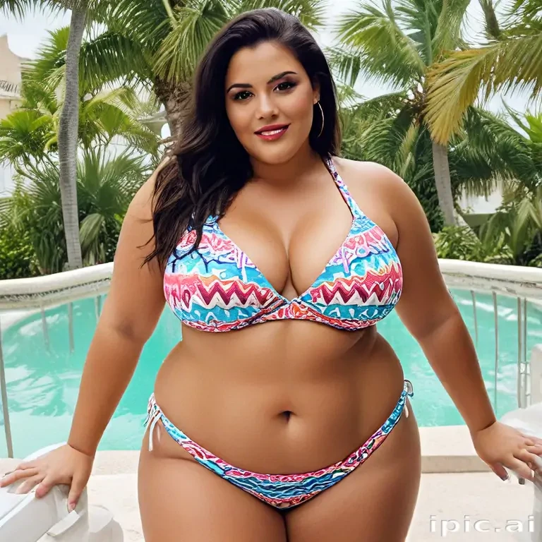 latina bbw bikini