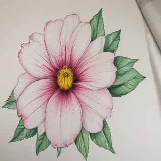 flower color drawings
