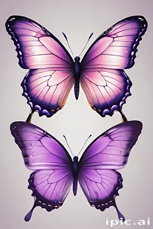 purple butterfly clipart