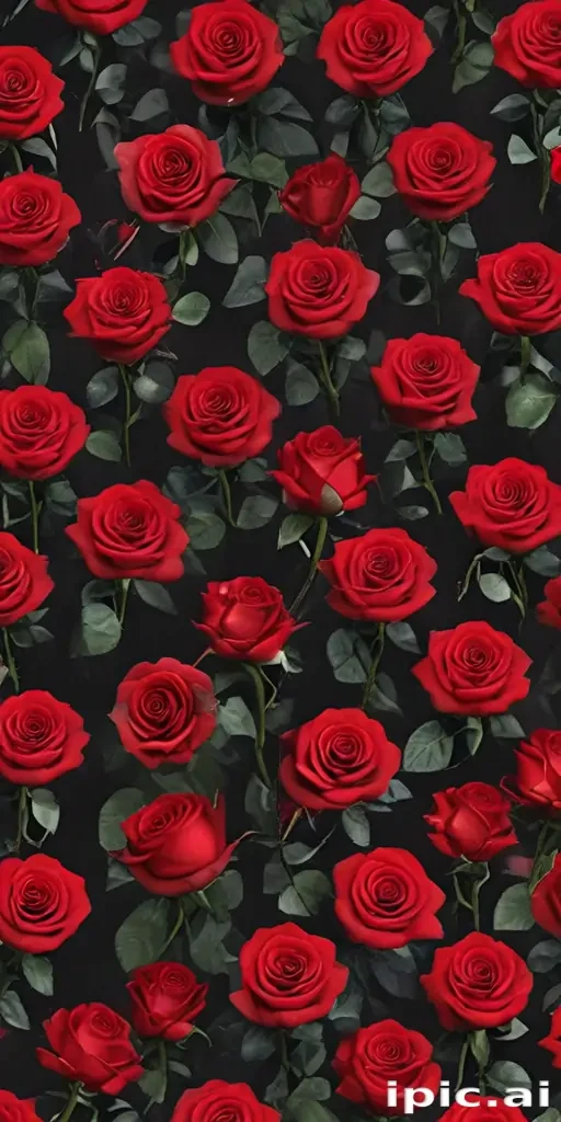 red roses aesthetic