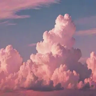 aesthetic pink clouds