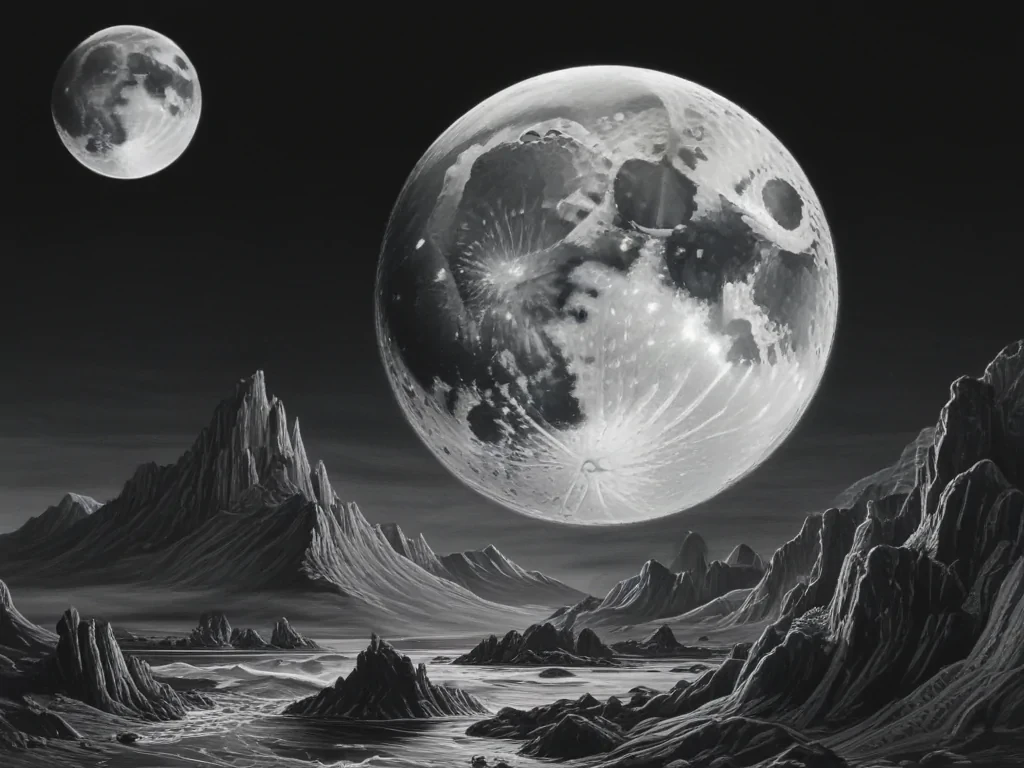 aesthetic moon drawings