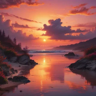 sunset aesthetic wallpaper