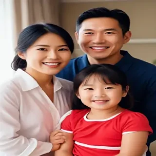 free use asian family