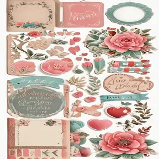 scrapbook stickers png