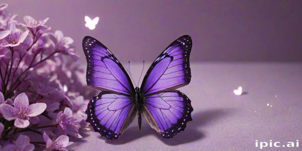 aesthetic purple butterfly
