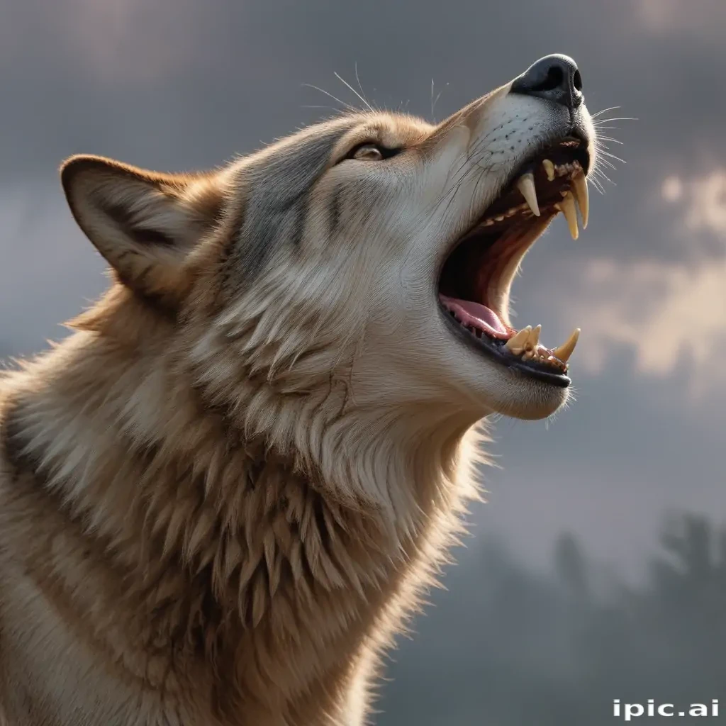 wolf howl png