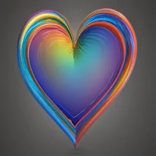 rainbow heart png