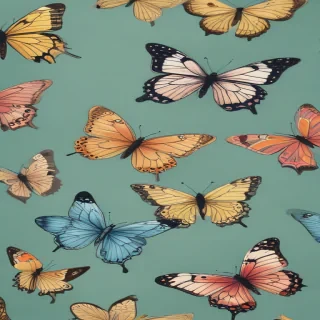 drawing butterflies