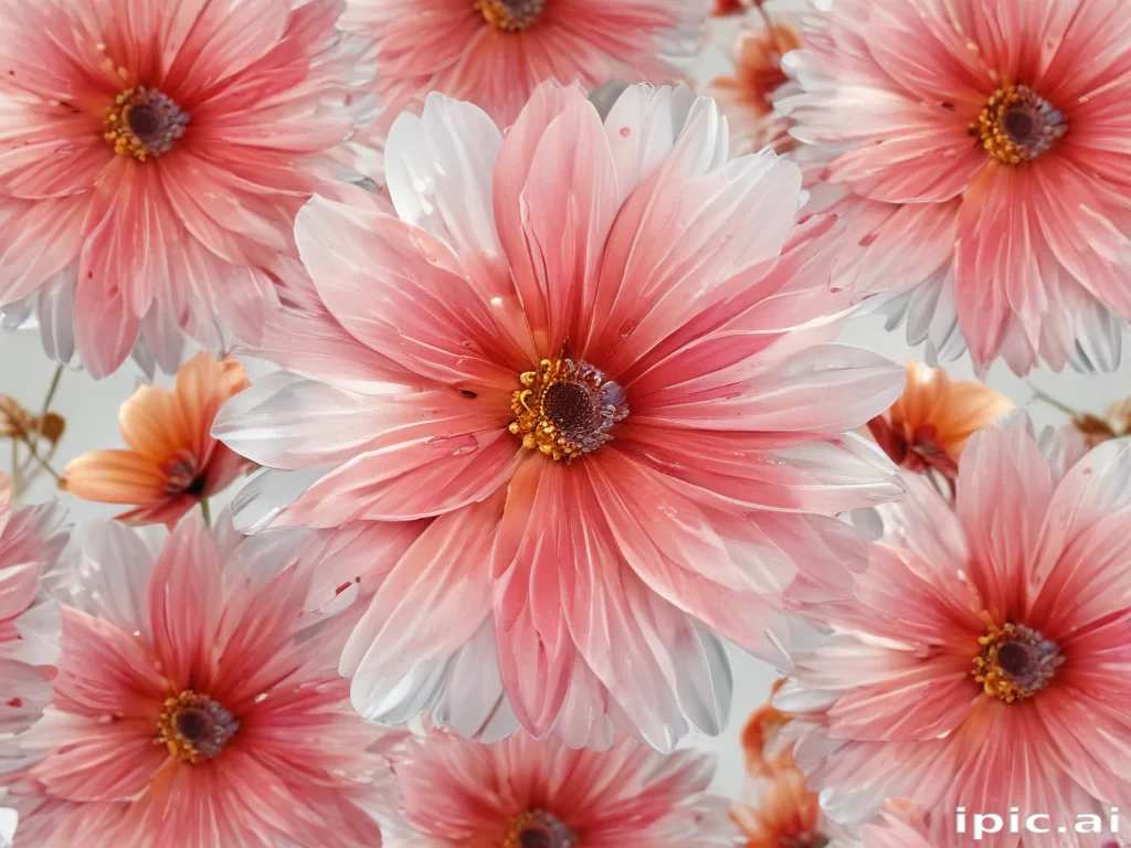 transparent flower background
